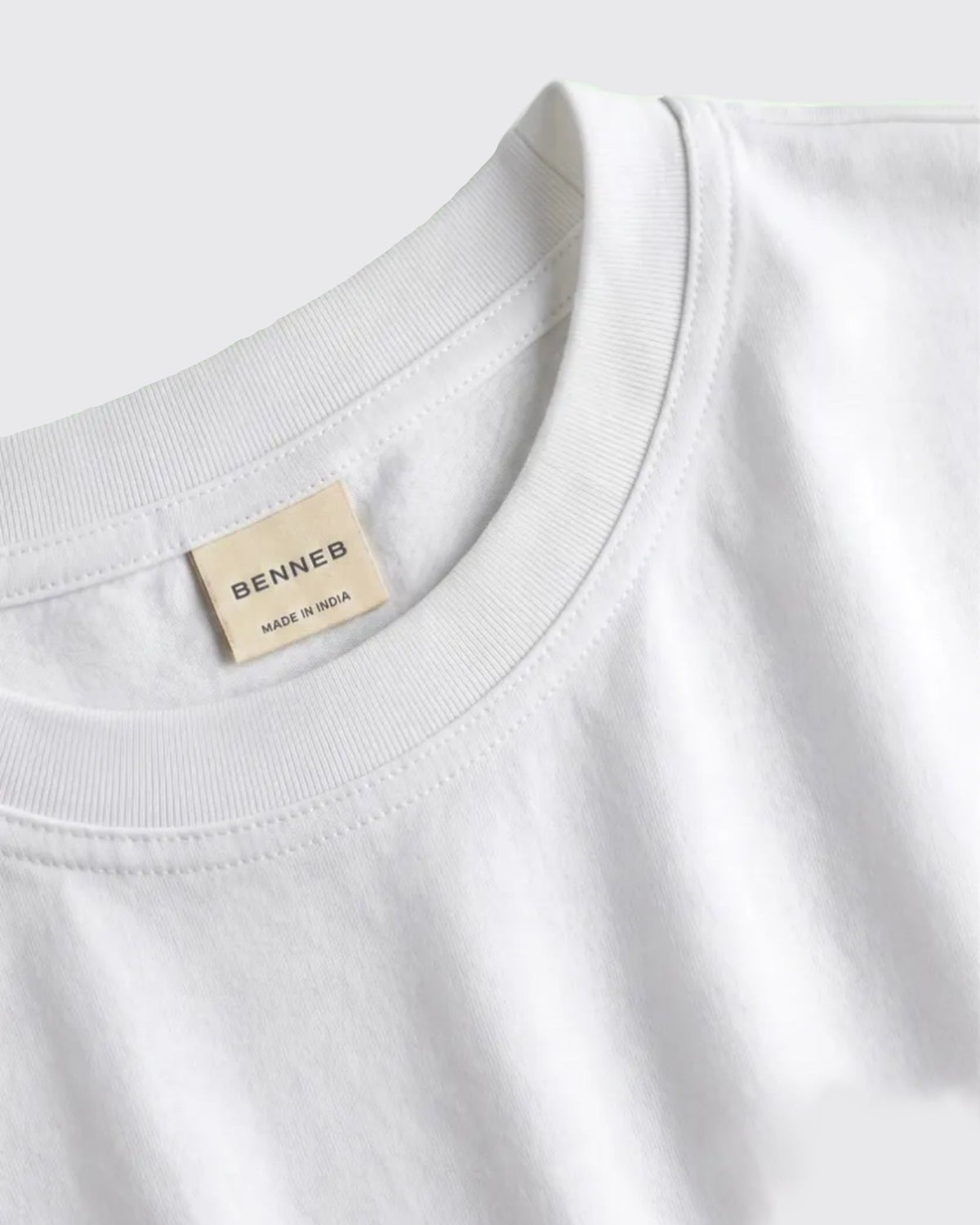 White Drop Shoulder Oversized Tee