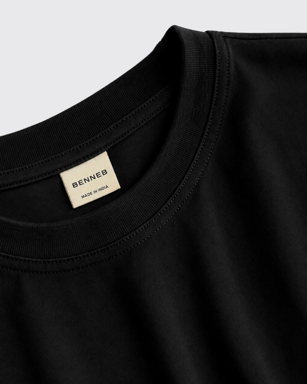 Black Drop Shoulder Oversized Tee
