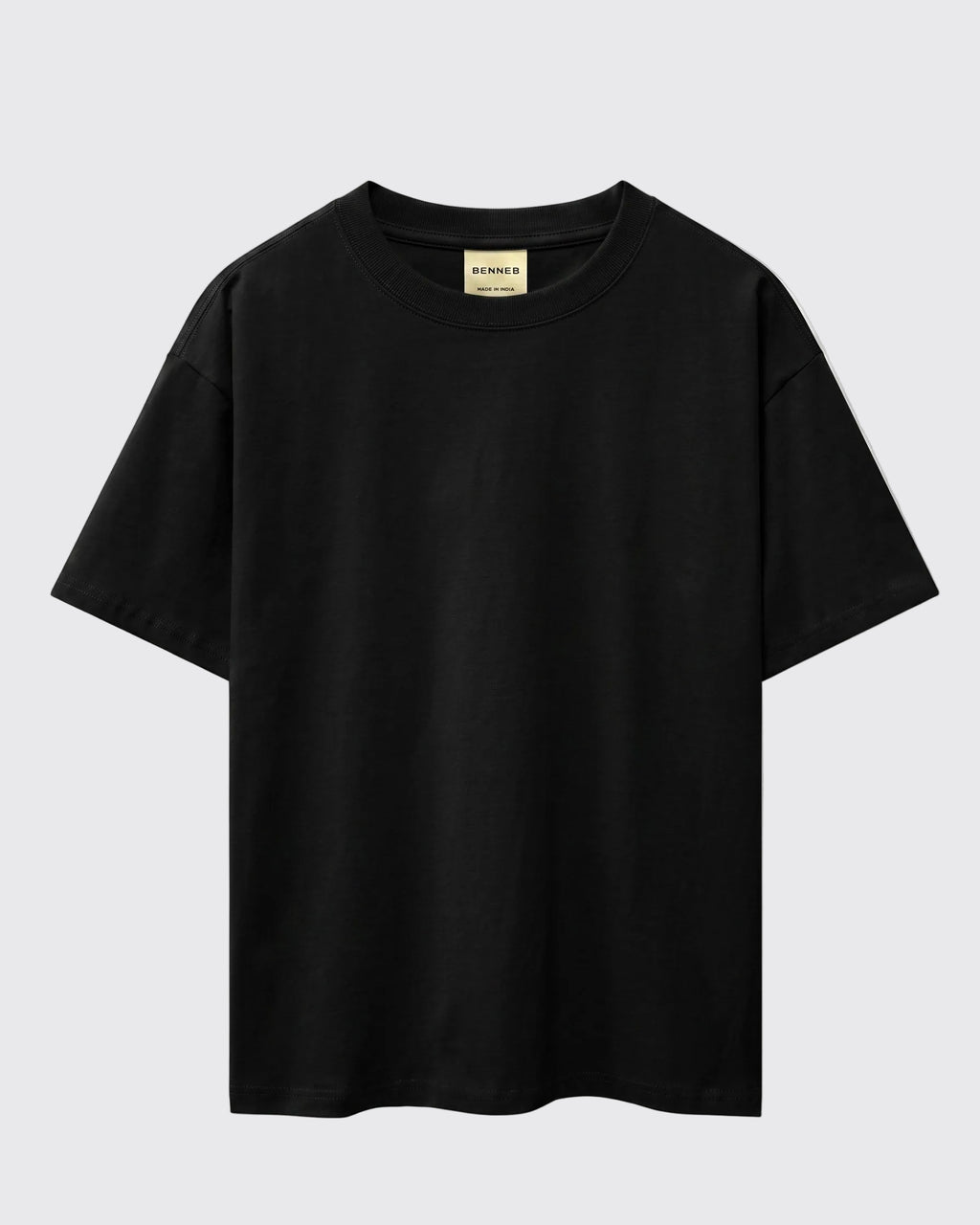 Black Drop Shoulder Oversized Tee