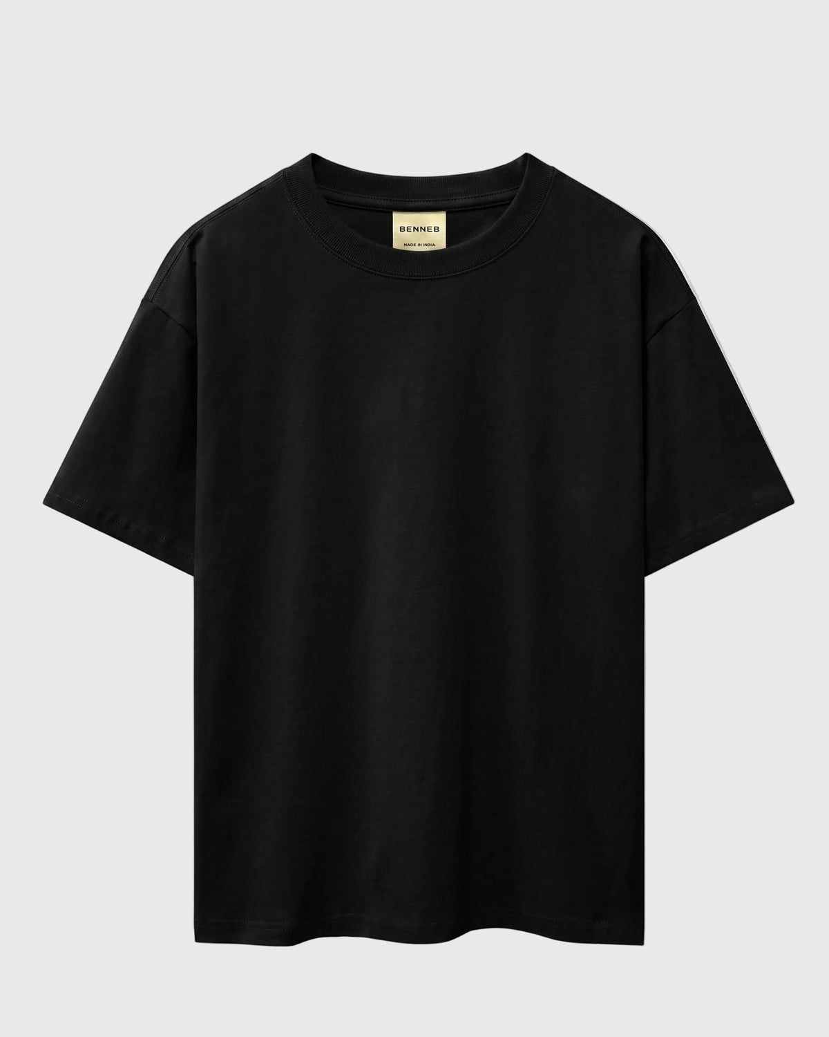 Black Drop Shoulder Oversized Tee