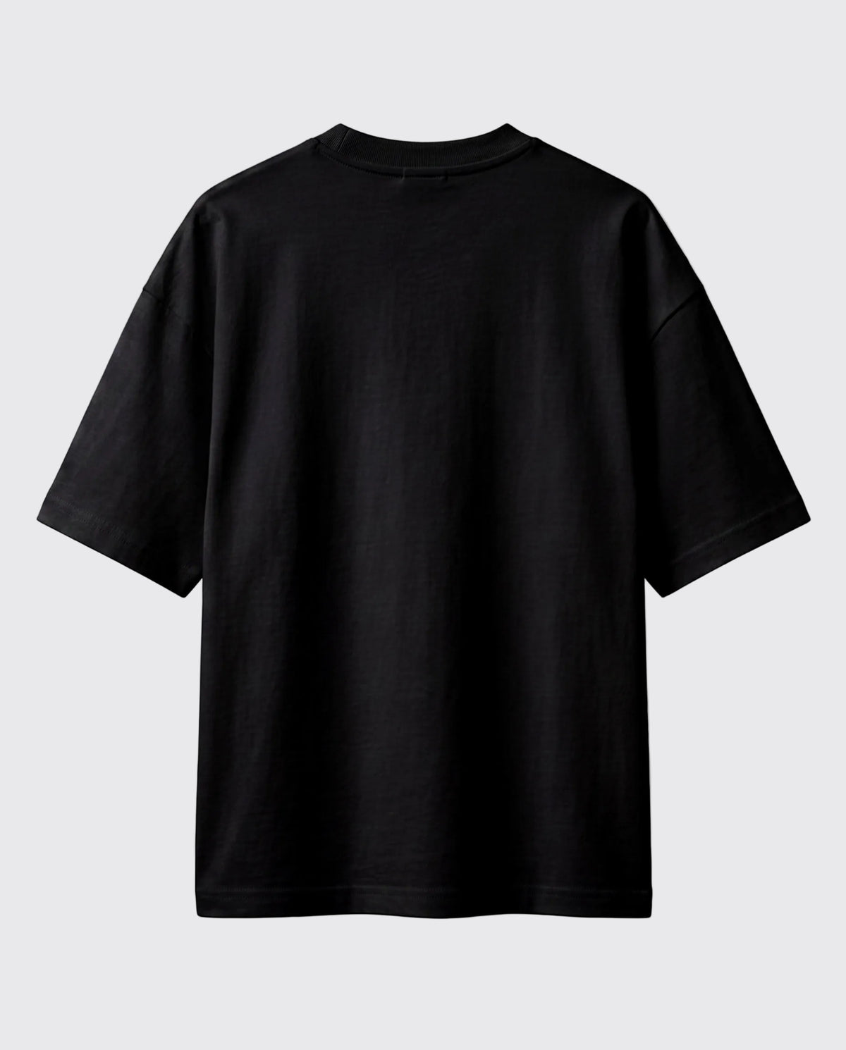 Black Drop Shoulder Oversized Tee