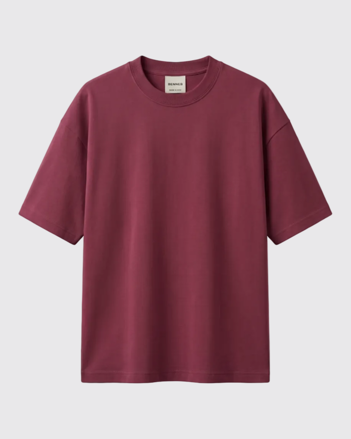 Deep Burgundy Oversized T-Shirt
