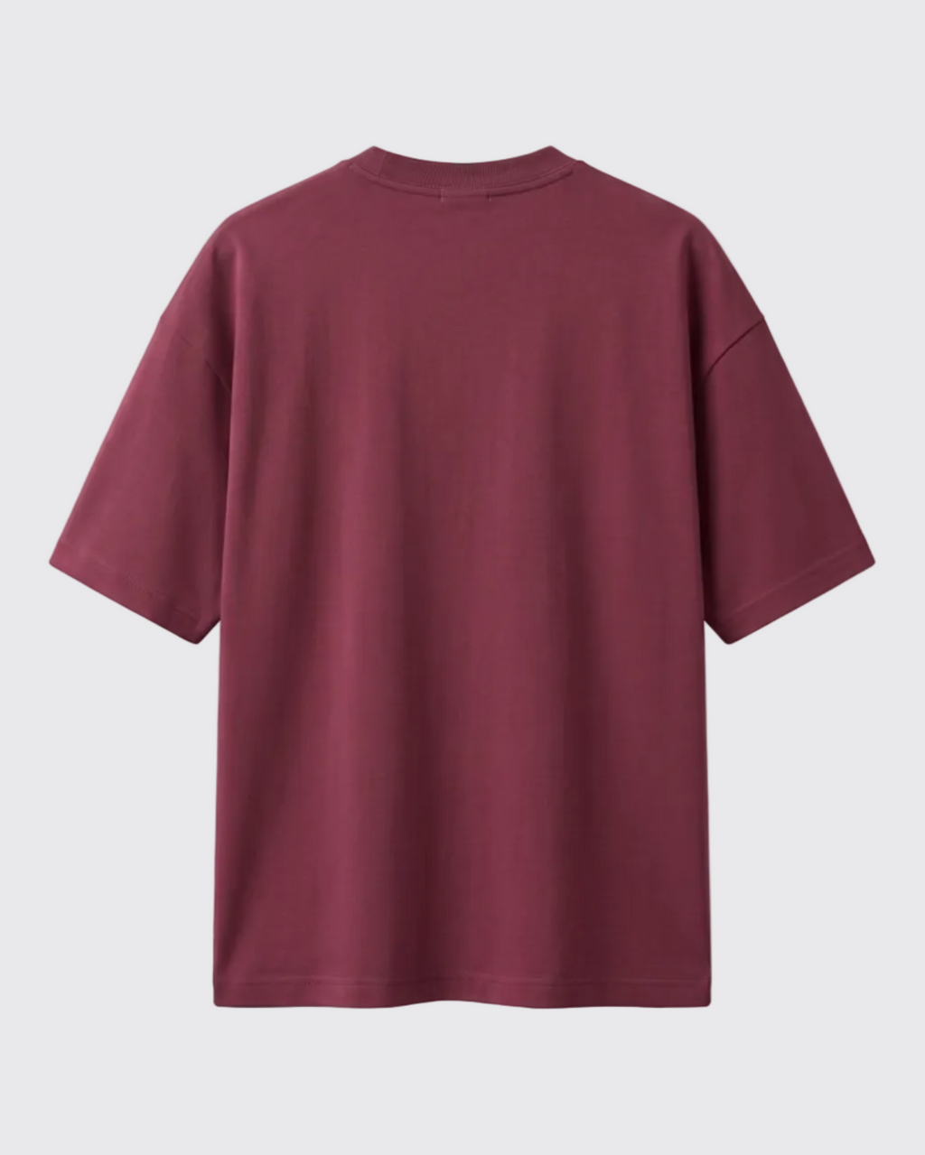 Deep Burgundy Oversized T-Shirt